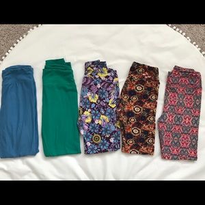 5 pair LuLaRoe One Size Leggings